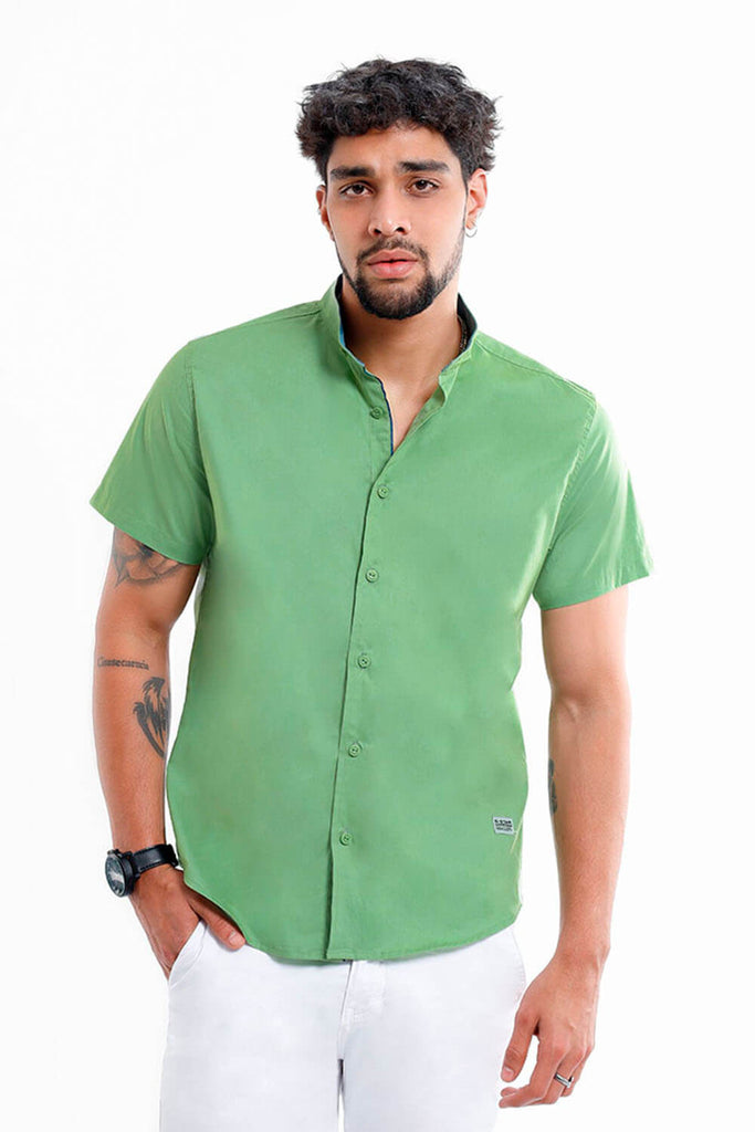 Camisa hombre verde
