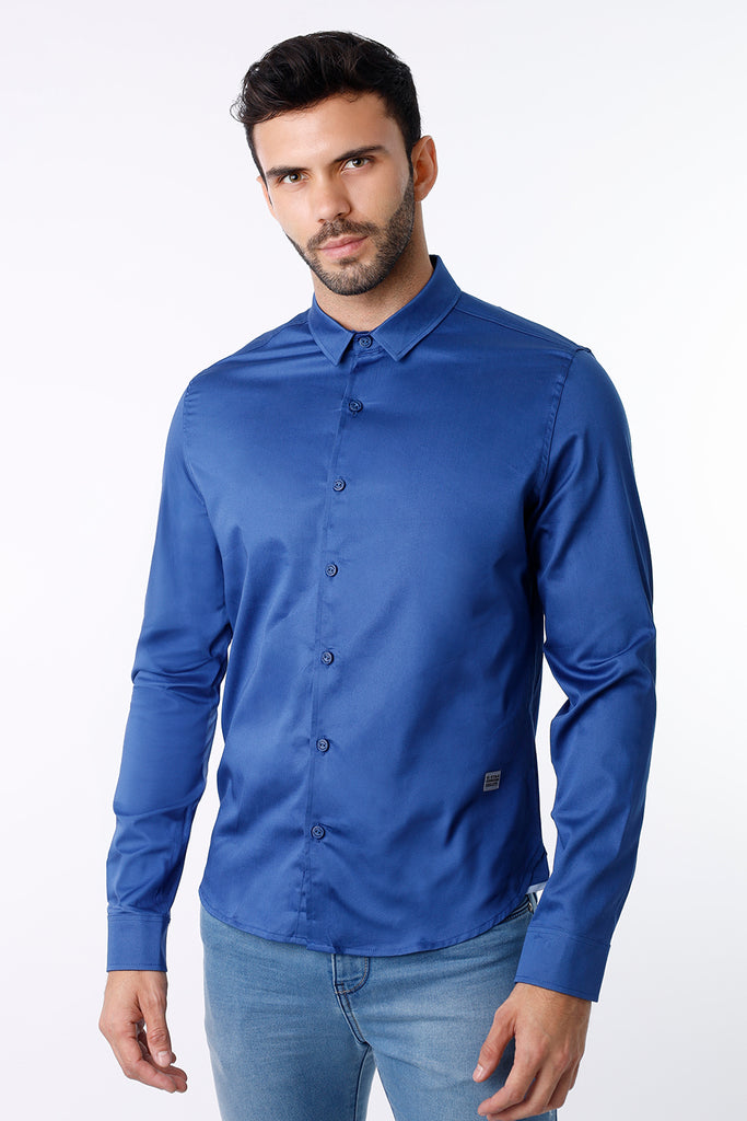 Camisa hombre azul